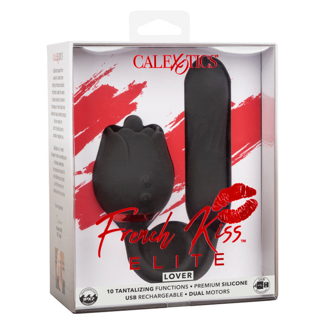 CalExotics French Kiss Elite Lover - Flickering Teaser and Rotating Bullet Vibrator