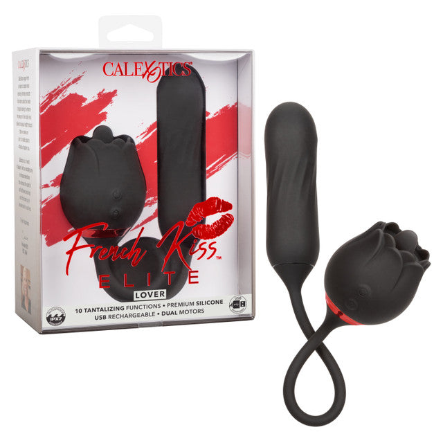 CalExotics French Kiss Elite Lover - Flickering Teaser and Rotating Bullet Vibrator