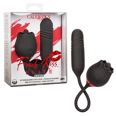 CalExotics French Kiss Elite Romeo - Flickering Teaser and Thrusting Bullet Vibrator