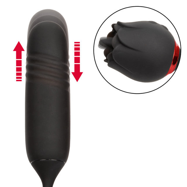 CalExotics French Kiss Elite Romeo - Flickering Teaser and Thrusting Bullet Vibrator