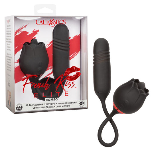 CalExotics French Kiss Elite Romeo - Flickering Teaser and Thrusting Bullet Vibrator