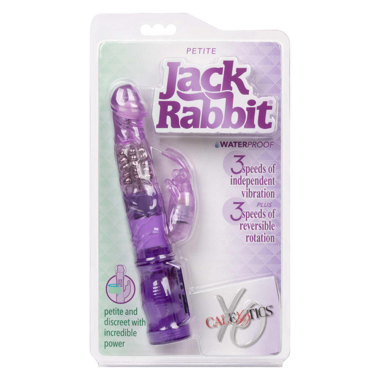 Calexotics Jack Rabbit Petite Rotating Beads Rabbit Vibrator Purple