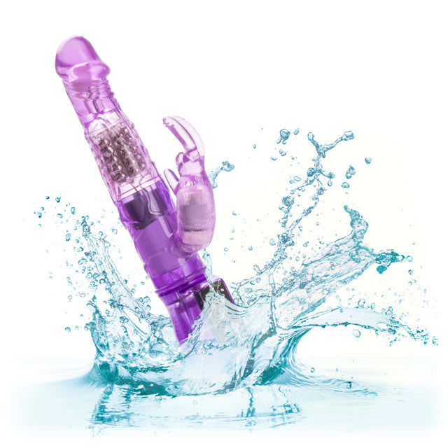 Calexotics Jack Rabbit Petite Rotating Beads Rabbit Vibrator Purple