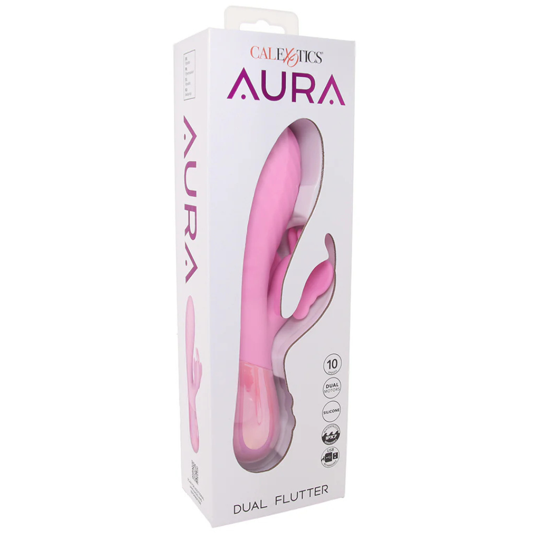 CalExotics Aura Dual Flutter Rabbit Vibrator
