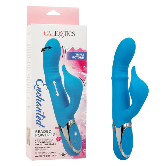 CalExotics Enchanted Beaded Power “G” Thrusting Beads Rabbit Vibrator
