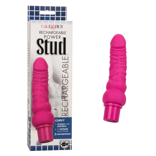 CalExotics Power Stud Curvy Rechargeable Pink