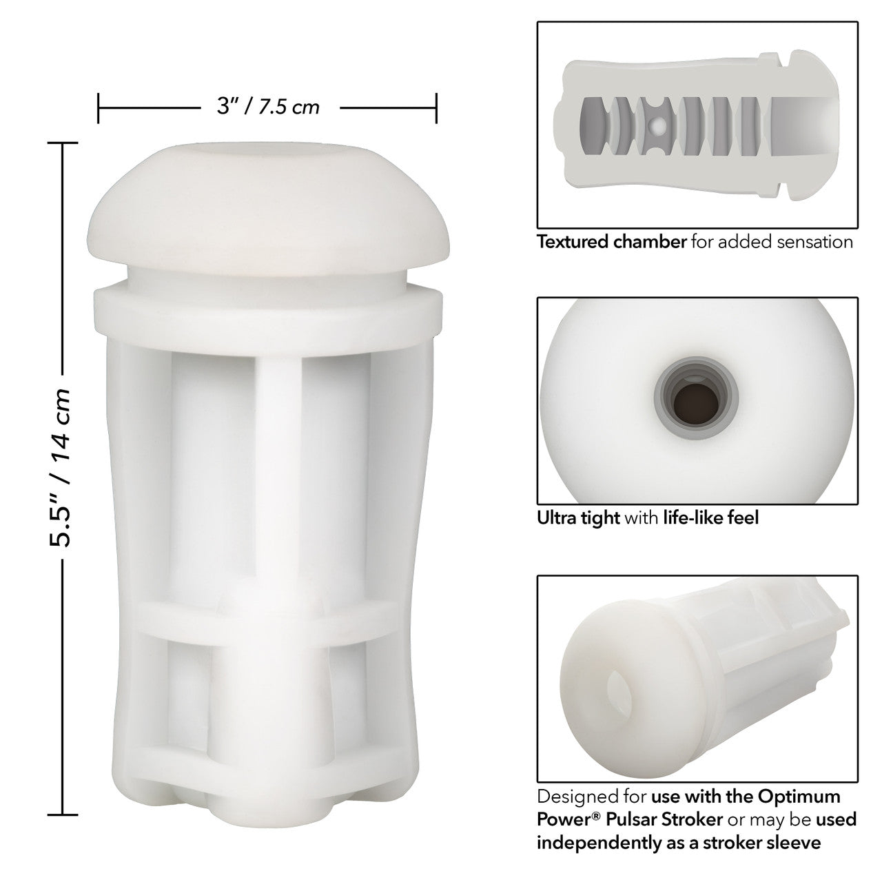Calexotics Optimum Power Pulsar Stroker Masturbator Replacement Sleeve