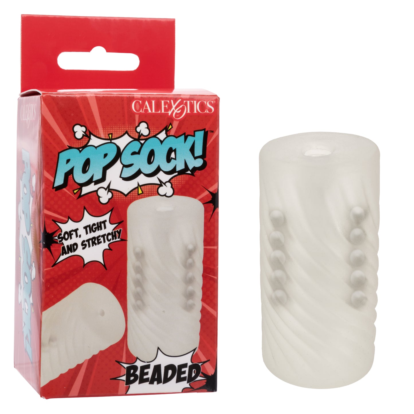 Calexotics Pop Sock! Beaded Stroker Clear