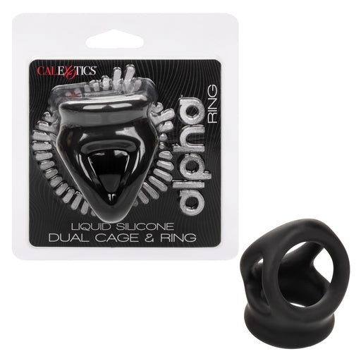 Calexotics Alpha Liquid Silicone Dual Cage & Ring