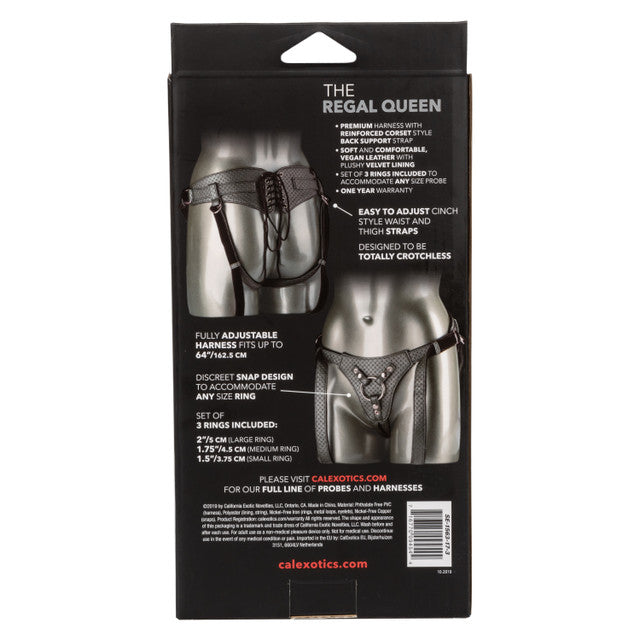 Calexotics Her Royal Harness The Regal Queen - Pewter