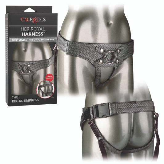 Calexotics Her Royal Harness The Regal Empress - Pewter