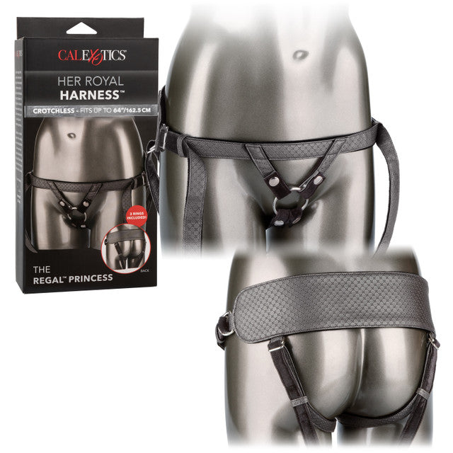 Calexotics Her Royal Harness The Regal Princess - Pewter