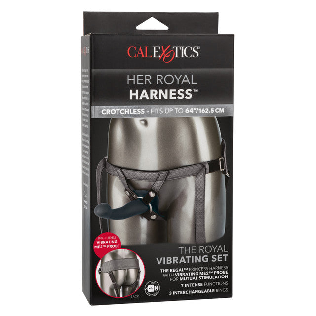 Calexotics Her Royal Harness The Royal Vibrating Set