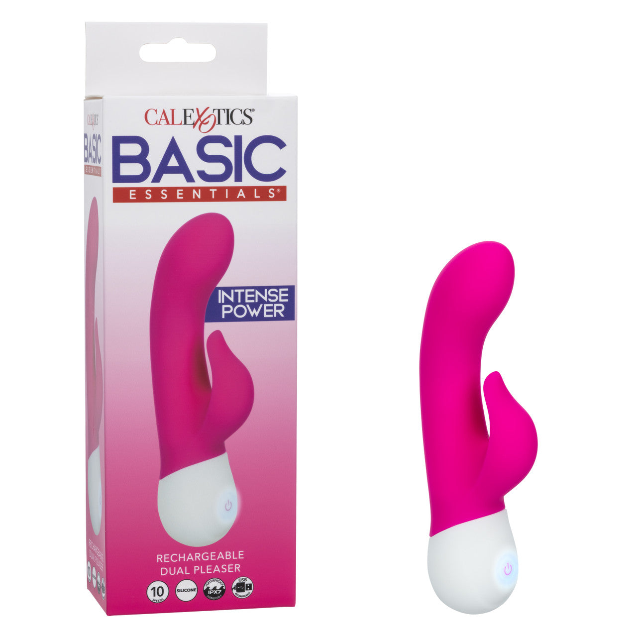 CalExotics Basic Essentials® Rechargeable Dual Pleaser Vibrator