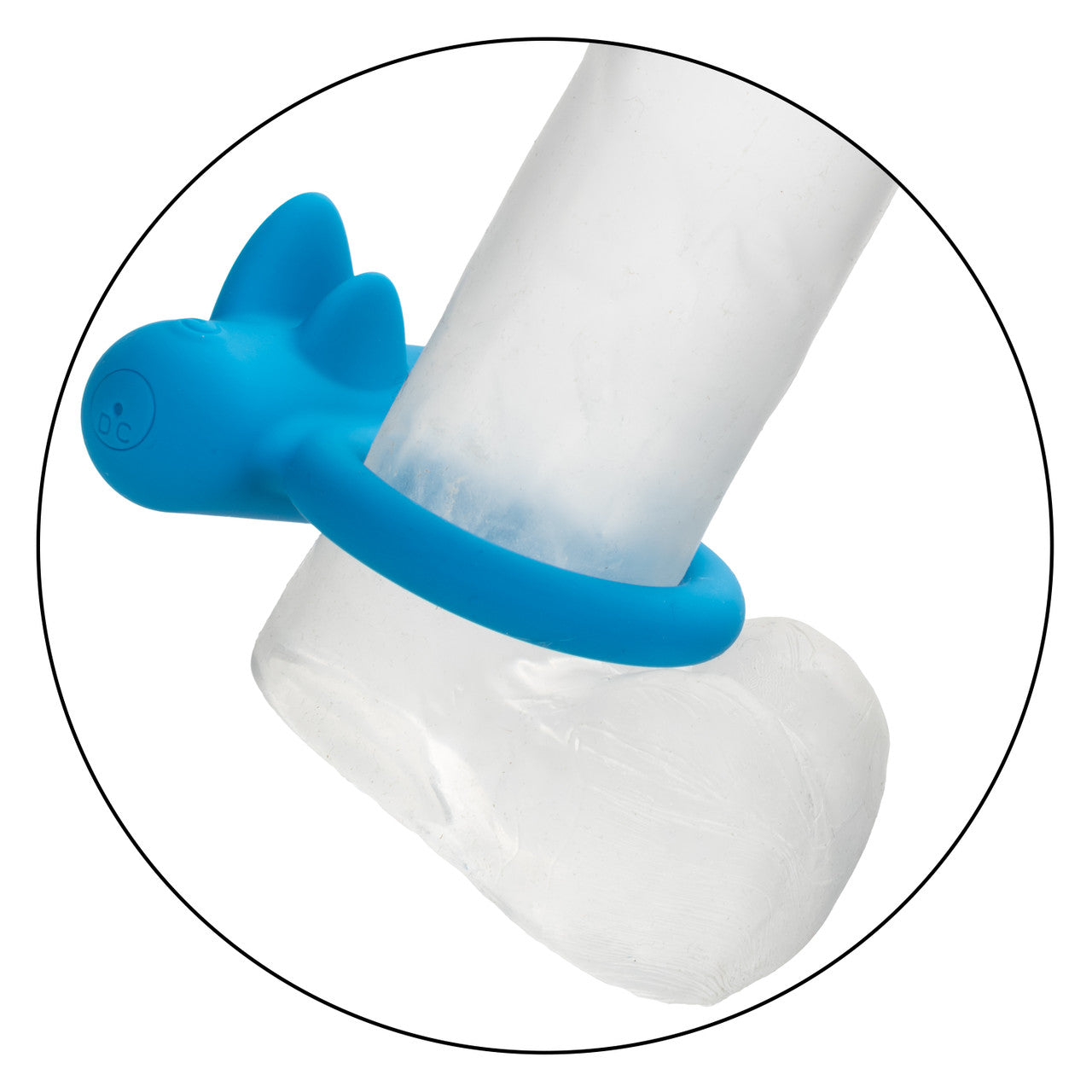 Calexotics Silicone Rechargeable Double Trouble Couples Ring Vibrator