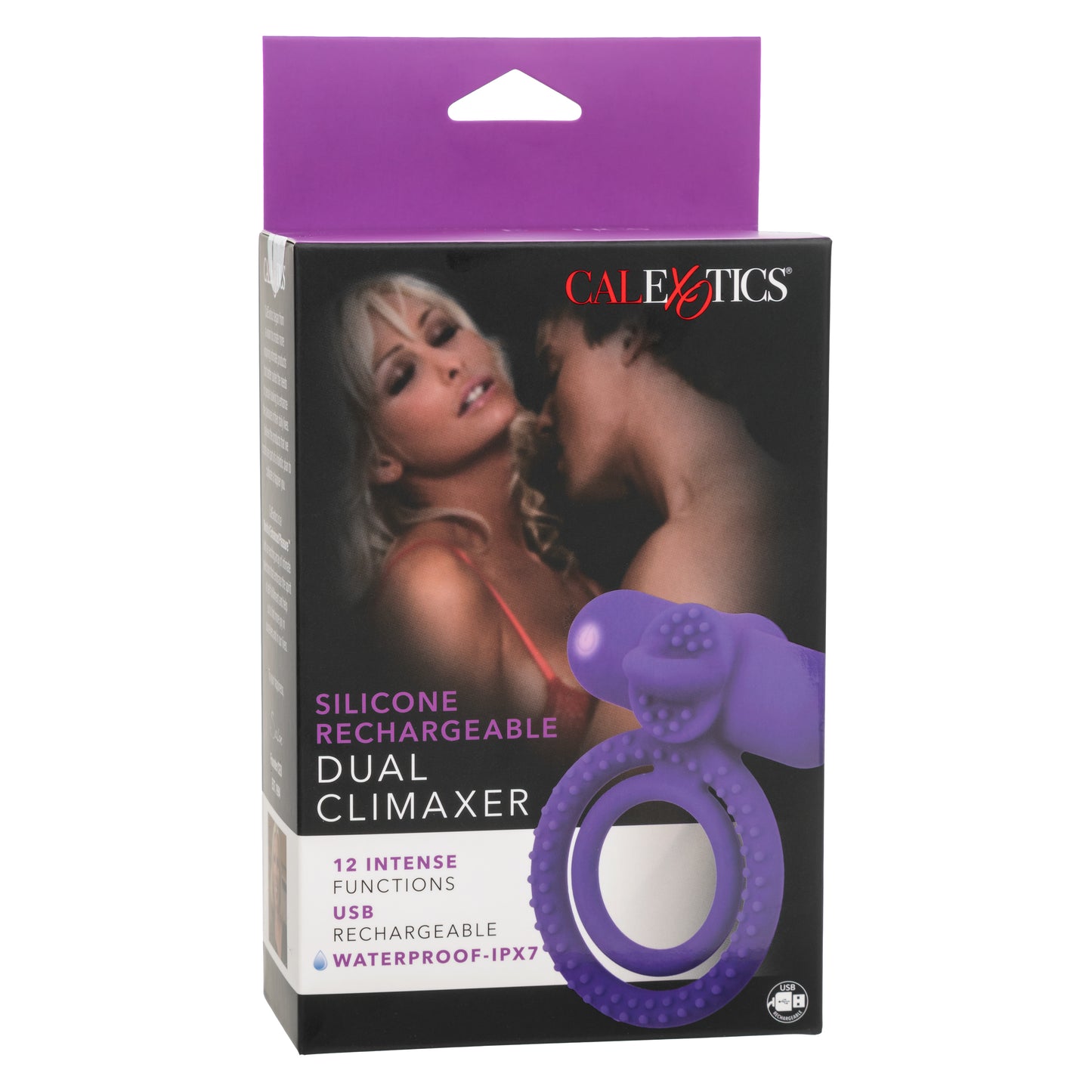 Calexotics Silicone Rechargeable Dual Climaxer Couples Ring Vibrator