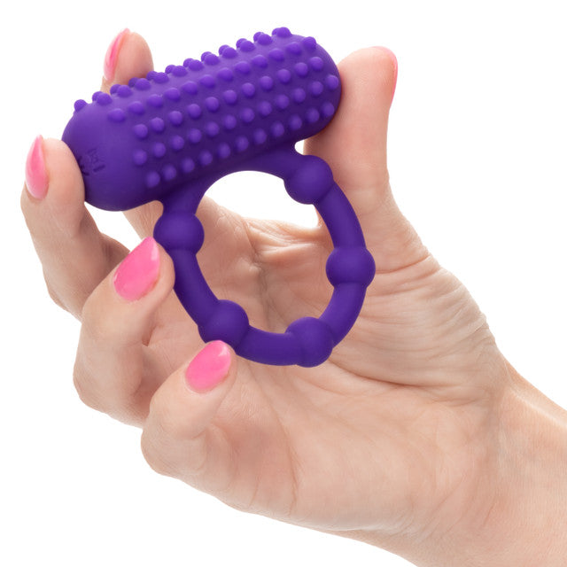 Calexotics Silicone Rechargeable 5 Bead Maximus Ring Couples Ring Vibrator