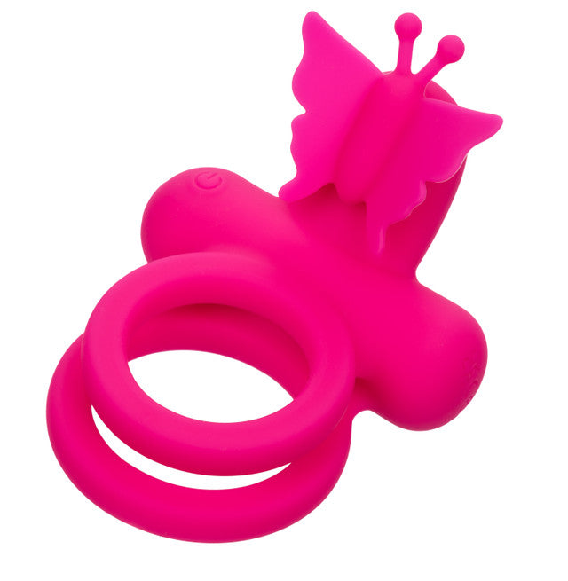 Calexotics Silicone Rechargeable Butterfly Dual Couples Ring Vibrator