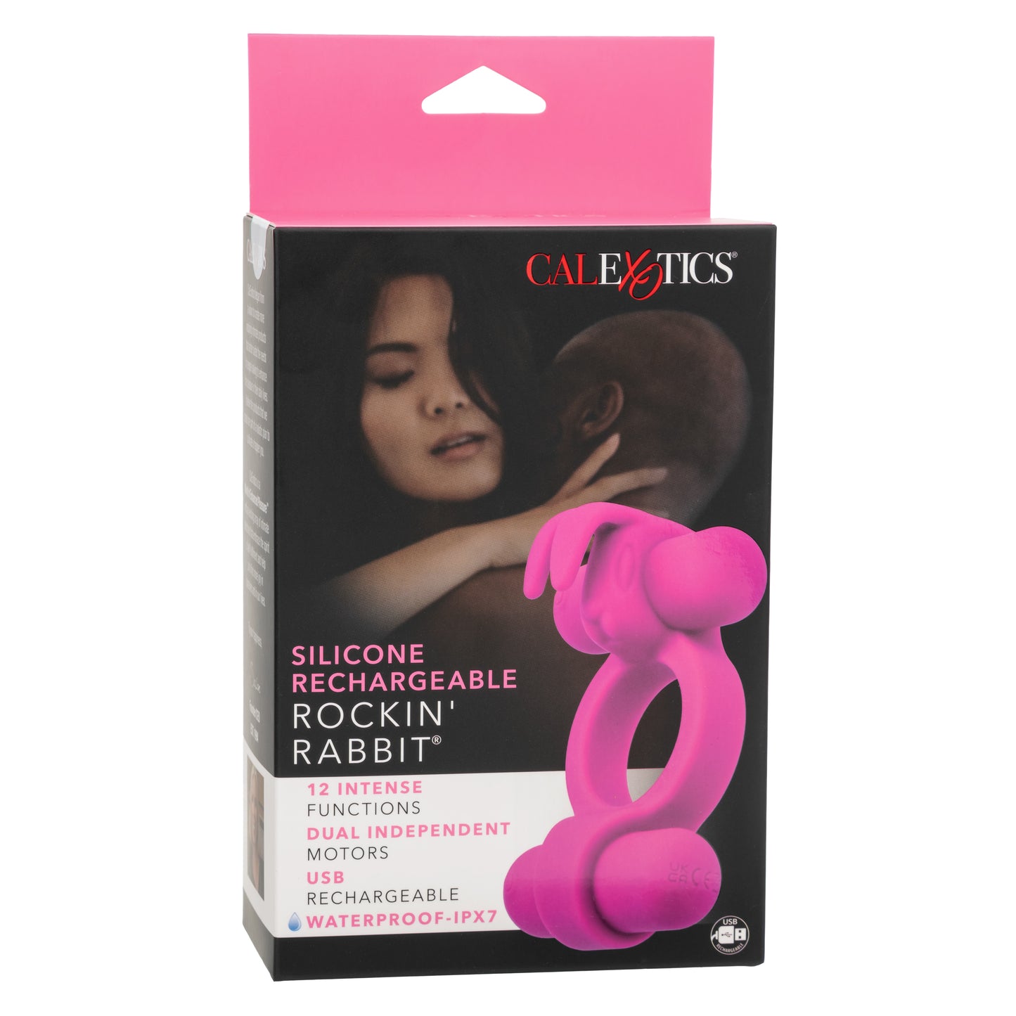 Calexotics Silicone Rechargeable Rockin’ Rabbit Couples Ring Vibrator