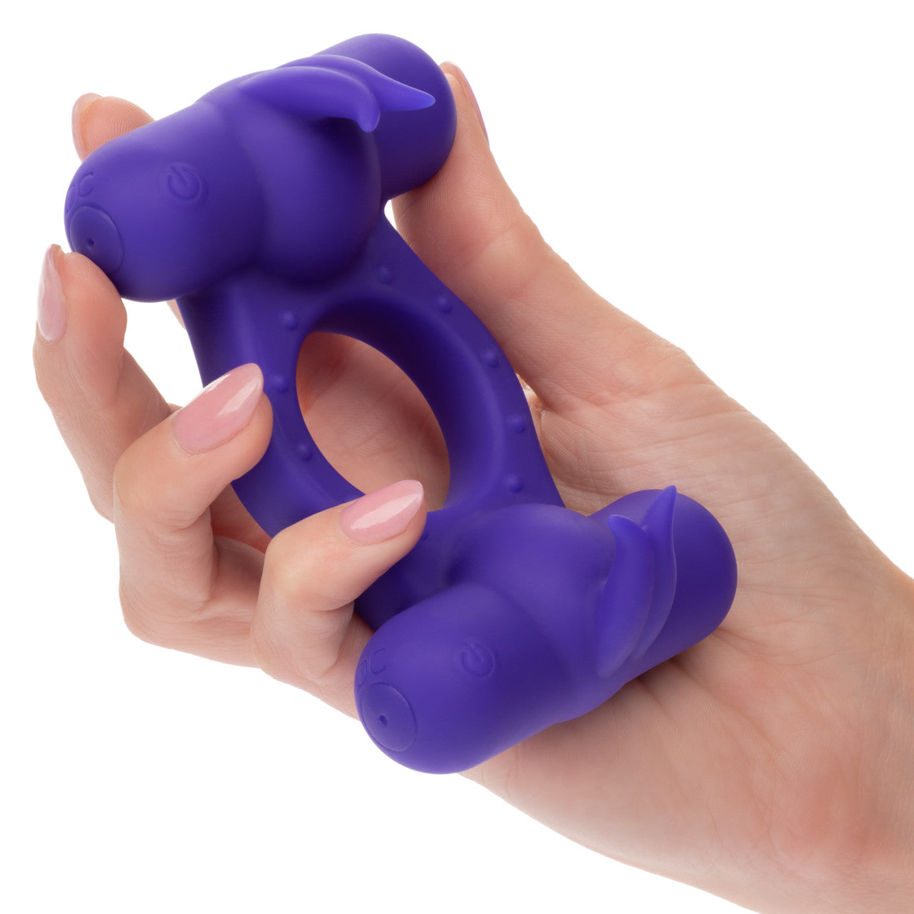 Calexotics Silicone Rechargeable Triple Orgasm Enhancer Couples Ring Vibrator