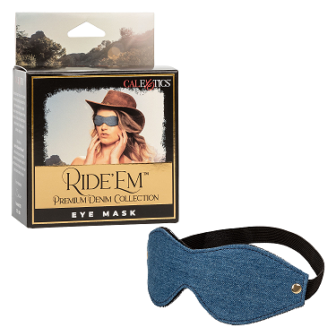CalExotics Ride 'Em Premium Denim Collection Eye Mask