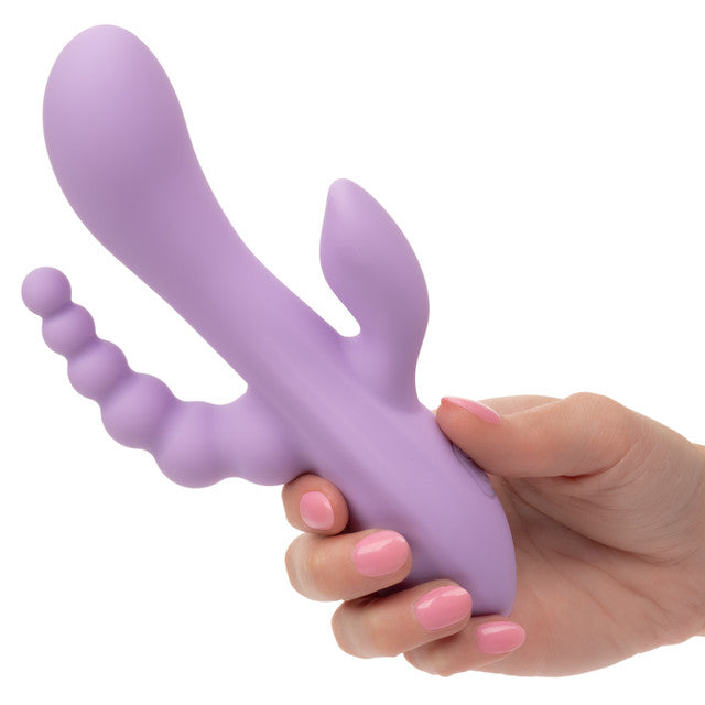 CalExotics Flex Bend & Hold Triple Rumbler Rabbit Vibrator