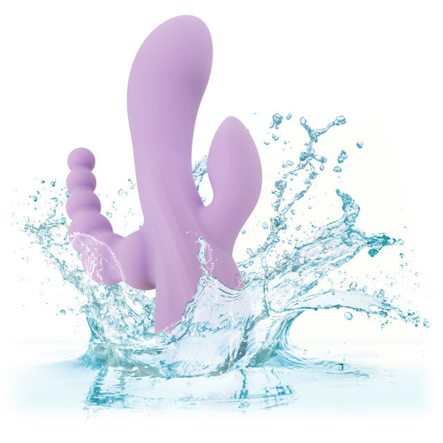 CalExotics Flex Bend & Hold Triple Rumbler Rabbit Vibrator