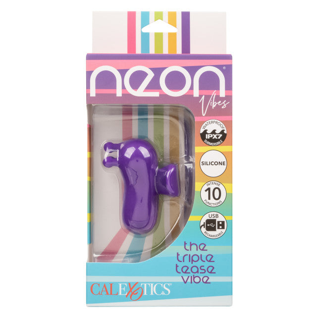 Calexotics Neon Vibes The Kissing Bunny Vibe - Handheld Massager