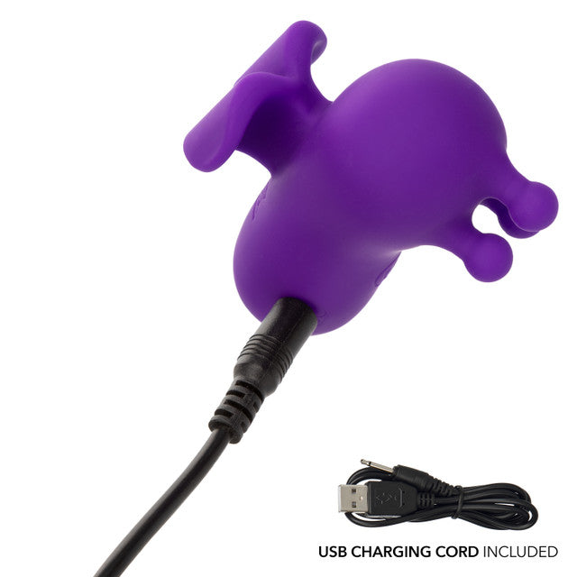 Calexotics Neon Vibes The Kissing Bunny Vibe - Handheld Massager