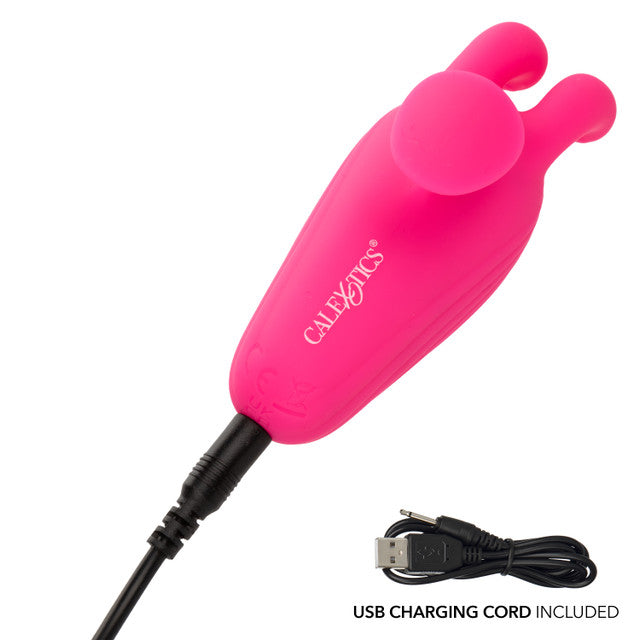 Calexotics Neon Vibes The Kissing Bunny Vibe - Handheld Suction Vibrator