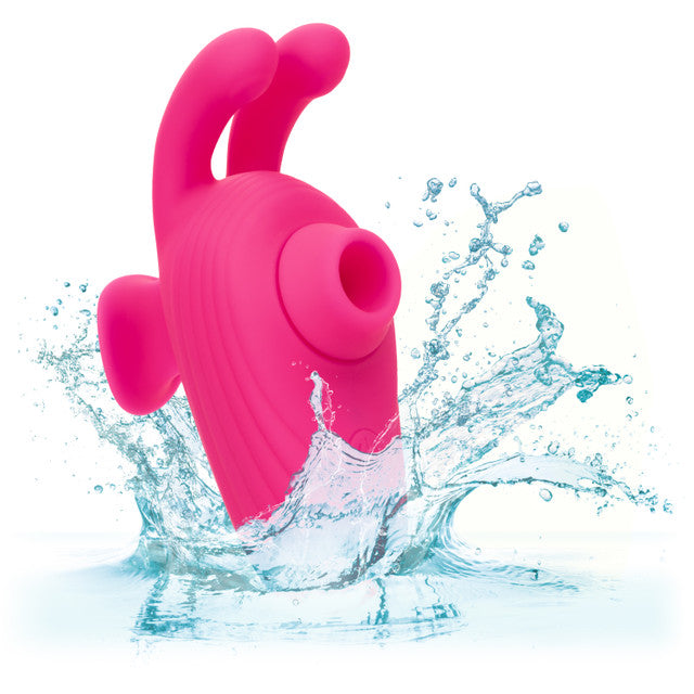 Calexotics Neon Vibes The Kissing Bunny Vibe - Handheld Suction Vibrator