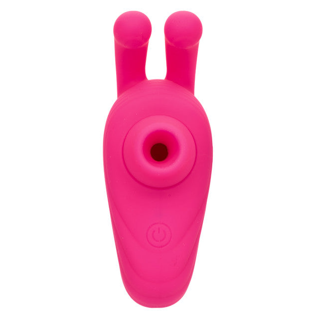 Calexotics Neon Vibes The Kissing Bunny Vibe - Handheld Suction Vibrator