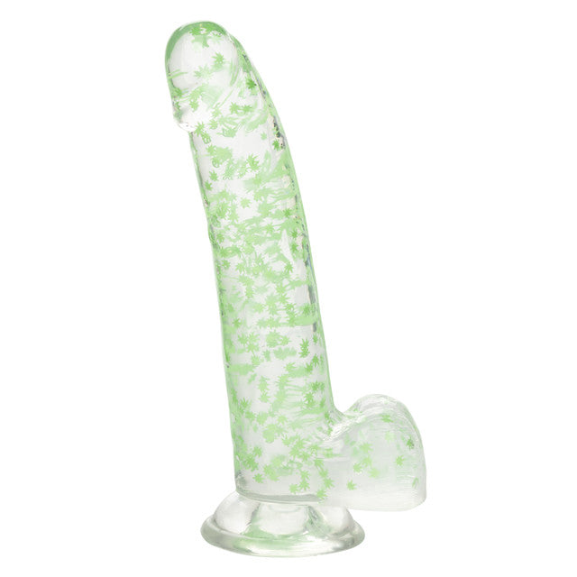 Calexotics | Naughty Bits I Leaf Dick Glow-In-The-Dark Weed Leaf Dildo