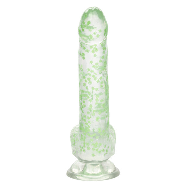 Calexotics | Naughty Bits I Leaf Dick Glow-In-The-Dark Weed Leaf Dildo