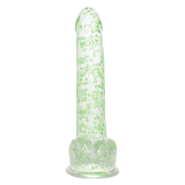 Calexotics | Naughty Bits I Leaf Dick Glow-In-The-Dark Weed Leaf Dildo