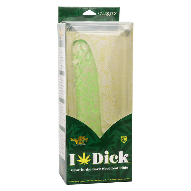 Calexotics | Naughty Bits I Leaf Dick Glow-In-The-Dark Weed Leaf Dildo