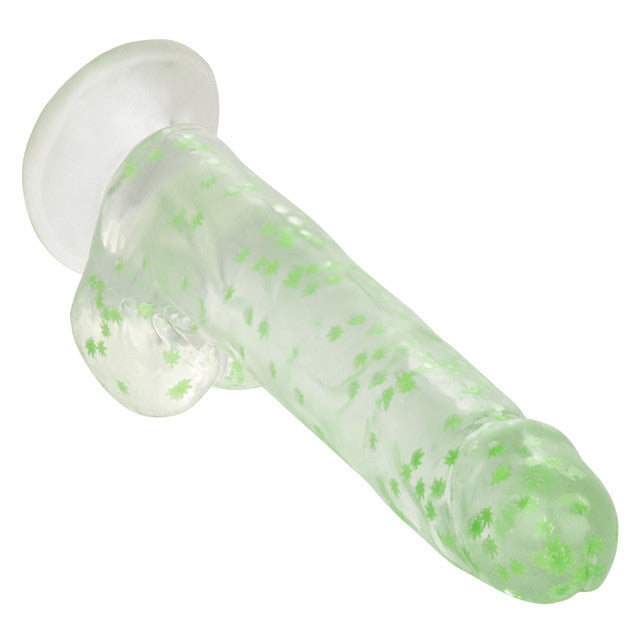 Calexotics | Naughty Bits I Leaf Dick Glow-In-The-Dark Weed Leaf Dildo