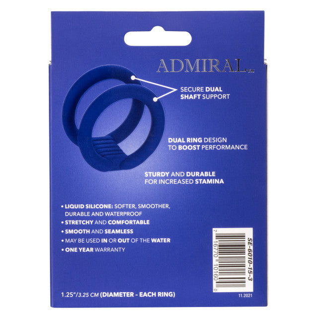 Calexotics Admiral Dual Cock Cage - Premium Multi Cock Ring Support