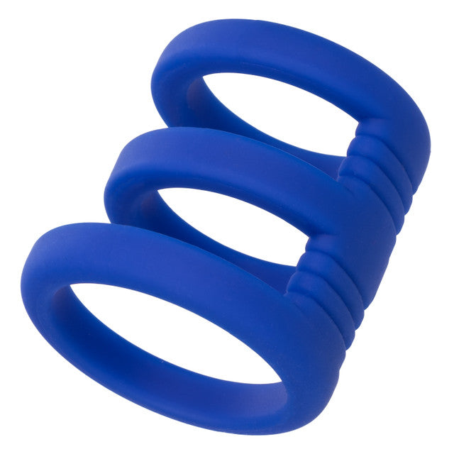 Calexotics Admiral Triple Cock Cage - Premium Multi Cock Ring Support