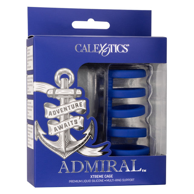 Calexotics Admiral Xtreme Cock Cage - Premium Multi Cock Ring Support