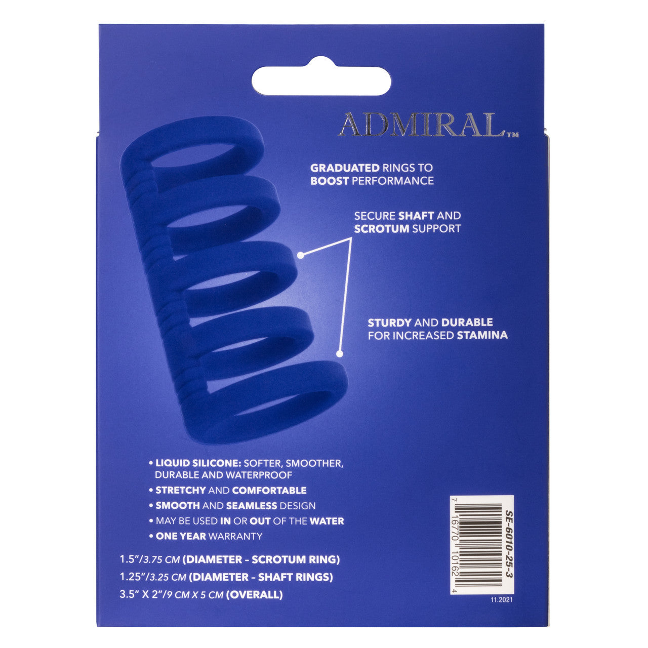 Calexotics Admiral Xtreme Cock Cage - Premium Multi Cock Ring Support