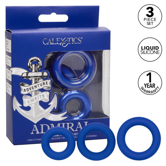 Calexotics Admiral Universal Cock Ring Set