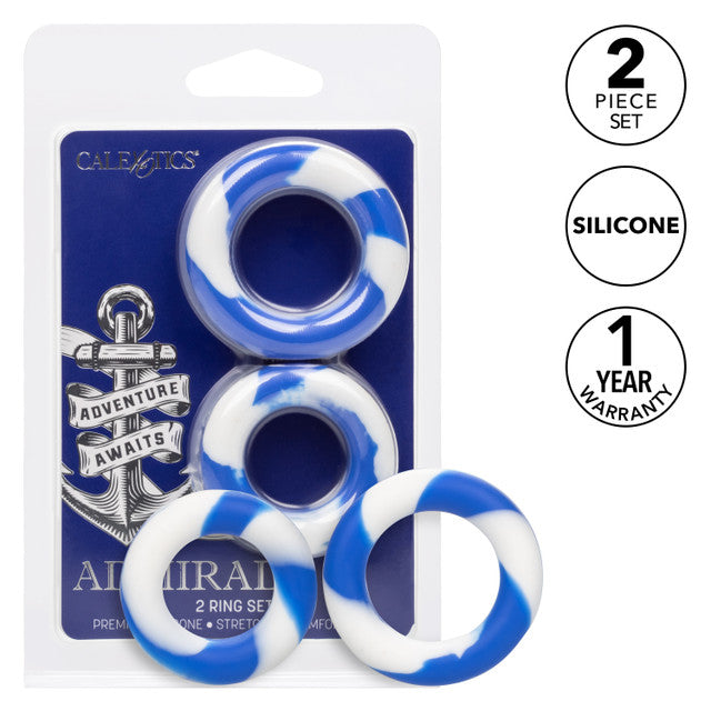 Calexotics Admiral 2 Cock Ring Set