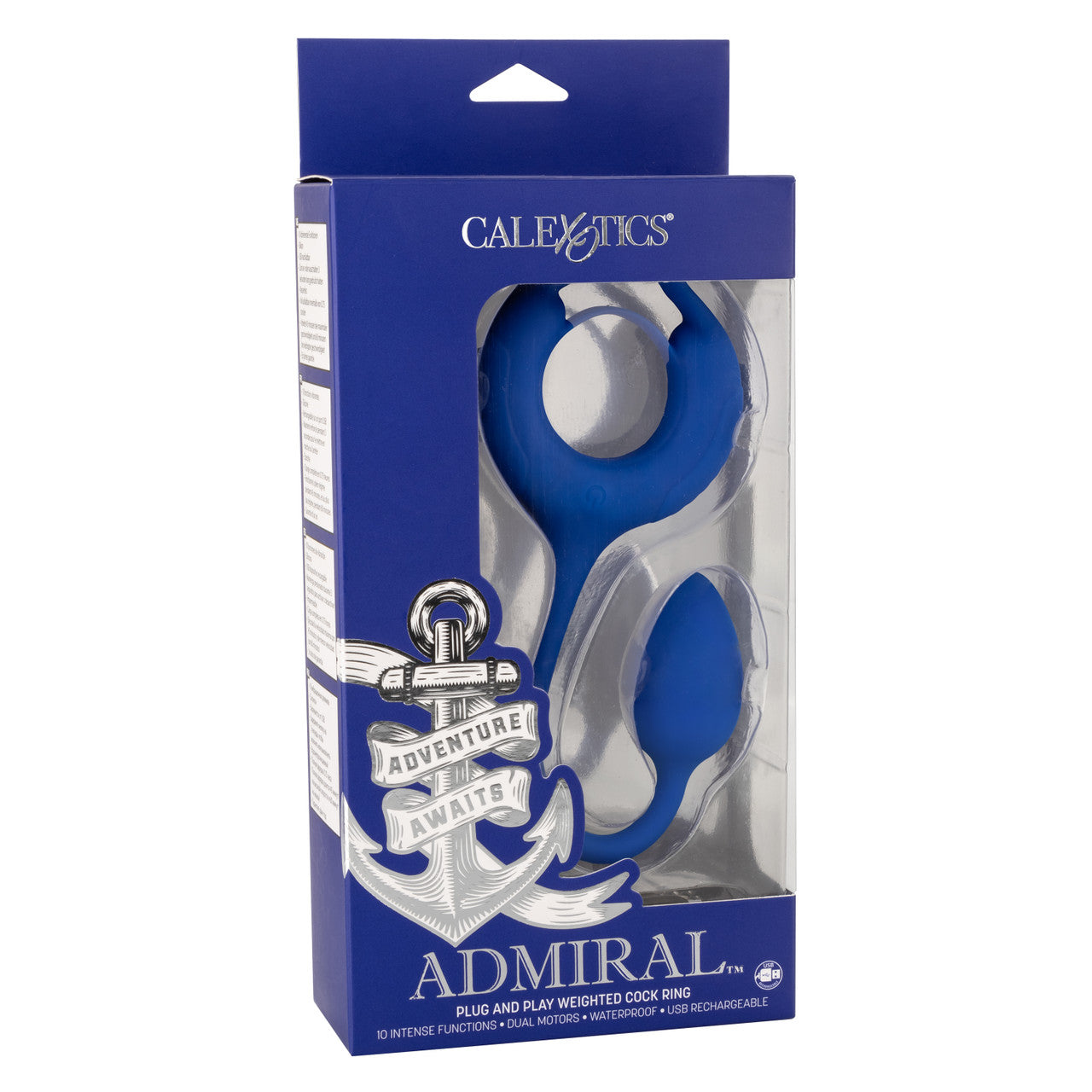 Calexotics Admiral Plug and Play Weighted Vibrating Cock Ring
