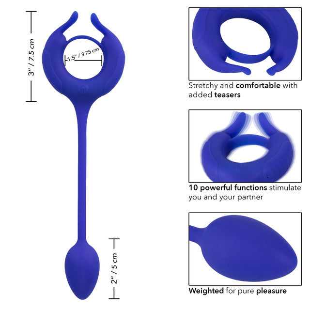 Calexotics Admiral Plug and Play Weighted Vibrating Cock Ring