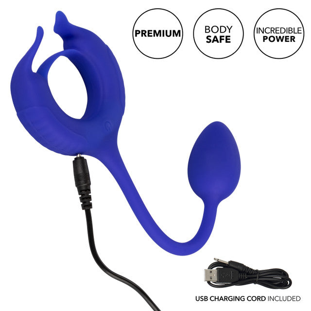 Calexotics Admiral Plug and Play Weighted Vibrating Cock Ring