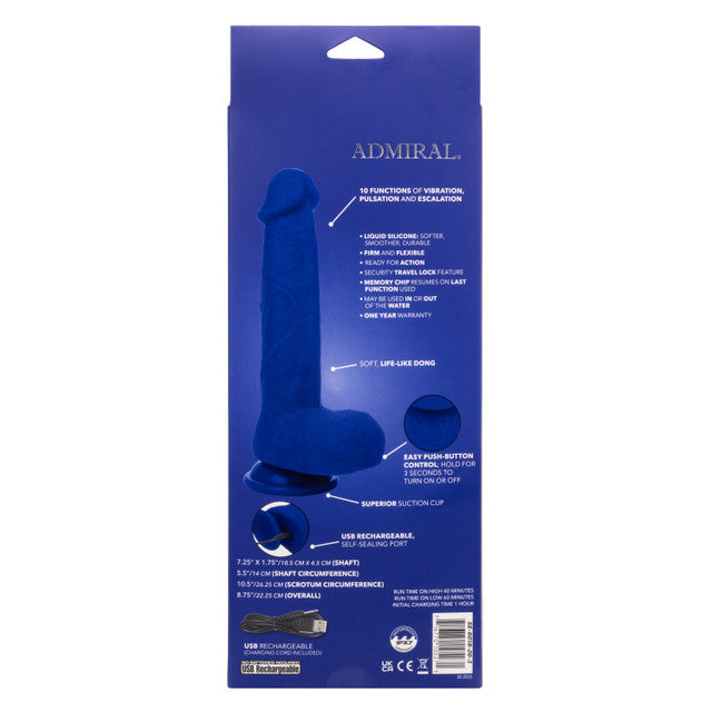 Calexotics Admiral 8" Vibrating Captain Dildo