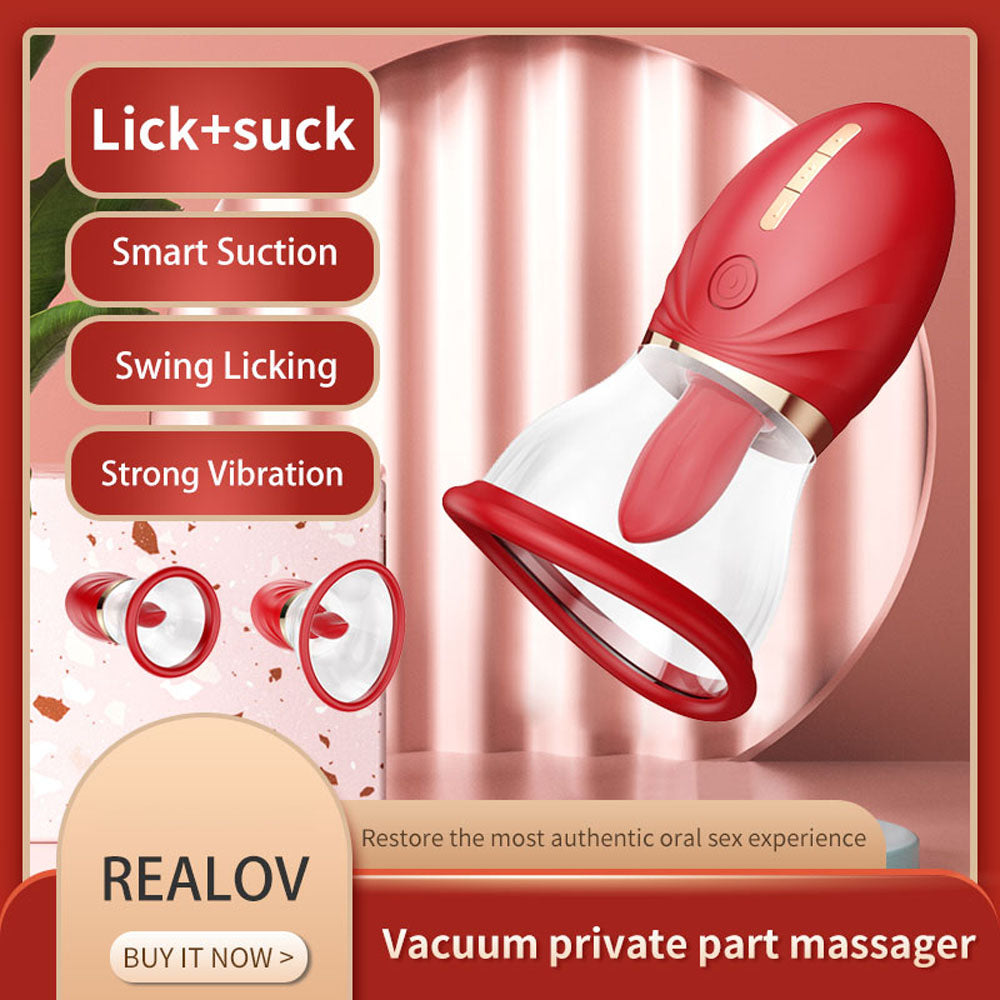 LuvPump Adoramor Licking & Sucking Ladies Pump Red