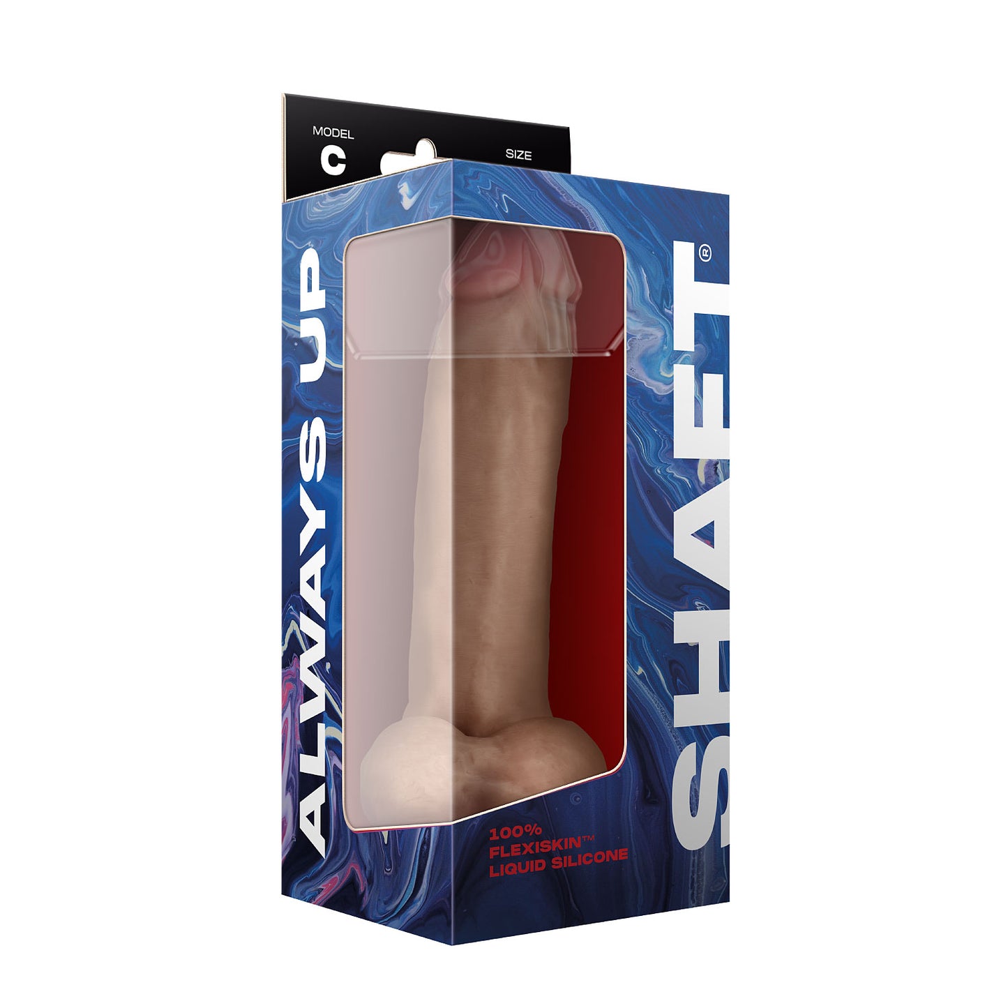Shaft MODEL C 9.5" Liquide Silicone Dong w/Balls