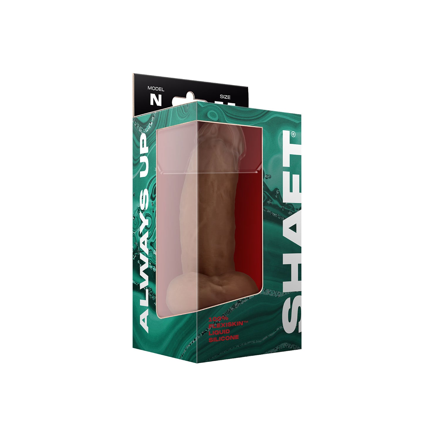 Shaft MODEL N 7.5" Liquide Silicone Dong w/Balls